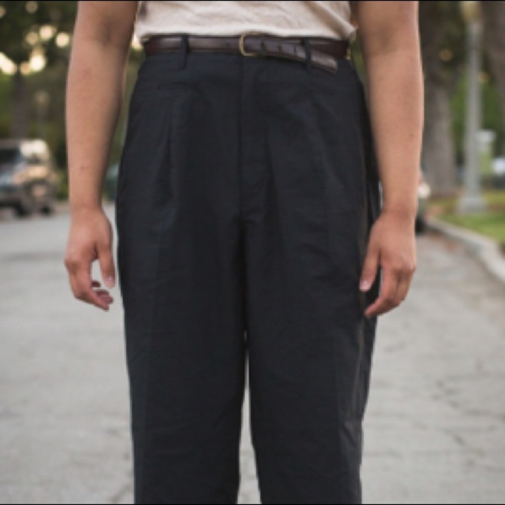 Uniqlo U wide fit, pleated trousers